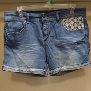 Blue Savvy Denim Shorts